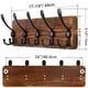 thumbnail image 3 of Perchero Pared Rústico SKOLOO Tablón Madera Pino 5 Ganchos Triples 16 Orificio-Orificio (Paq. 2), 3 of 3