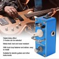 thumbnail image 5 of Pédale Numérique Multifonctionnelle Monobloc en Métal Pure Echo avec Effet de Retard pour Guitare Électrique DC 9V, 5 of 5