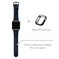 thumbnail image 3 of WFEAGL Genuine Leather iwatch Band for iWatch Series 38mm 40mm 41mm Dark Blue/Black, 3 of 10