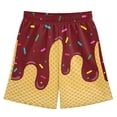 thumbnail image 2 of Ice Cream Shorts Boys Summer Cute Preppy Ice Cream Drip Baseball Shorts Casual Elastic Waist Short-Pants with Pockets 2-14 Y, 2026 New Limit time off, 2 of 4