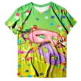 thumbnail image 4 of PMUYBHF T-Shirt Décontracté Mode Femme Col Rond Manches Courtes Imprimé Couleur 8207 TG, 4 of 4
