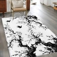 thumbnail image 2 of Area Rugs for Living Room Bedroom, Chinese Painting 4'x6' Rug Washable Carpet Runner Indoor Outdoor, Traditional Culture Cool Bird Tree Branch Non Slip Accent Floor Mats Rug for Kitchen, Office, 2 of 8
