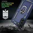 thumbnail image 5 of Galaxy S22 Plus Case, Samsung S22 Plus Case with HD Screen Protector, [Military-Grade] Magnetic Ring Holder Kickstand Shockproof Protective Phone Case for Samsung Galaxy S22 Plus, Blue, 5 of 13