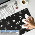 thumbnail image 4 of Long Mouse Pads for Desk,Occult Halloween Pattern Desk Mats on Top Of Desks, Desk Mouse Pad Extra Large with 3mm Non-Slip Base and Stitched Edge for Gaming,Office,Work,Home 31.5x11.8in, 4 of 5