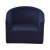 Thick Armchair Slipcovers for Living Room, Chair Covers Polyester Stretch Sofa Slipcover for Anti Slip Furniture Protector, Machine Washable Dark Blue (Only Cover Not Chair)