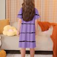 thumbnail image 5 of RXIRUCGD 2025 Vêtements d'Été pour Enfants 3-12 Ans Mode Imprimée Pyjama Rêveur Mi-Mollet Chemise de Nuit, 5 of 5