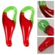 thumbnail image 2 of 100 mini chiles rojos de 20 mm para hacer joyas, cuentas de vidrio, collares, pendientes, llaveros, pulseras, colgantes de vegetales, 2 of 8