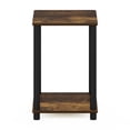 thumbnail image 3 of Furinno Rata Industrial Multipurpose Flat Base Side Table with Metal Frame, French Oak Grey, 3 of 5