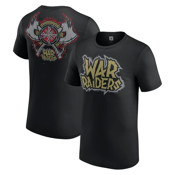 Men's Black War Raiders Double Axe T-Shirt