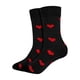 thumbnail image 3 of Calcetines de Media Pantorrilla Jinwen Rojo Negro Regalos del Día de San Valentín Casual Invierno Estilo A, 3 of 8