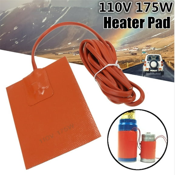 Acaigel Engine Heater Oil Pan Tank Car Truck Start Pre Heater 175W 110V Silicone Hot Pad