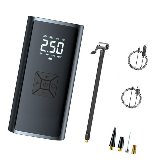 BIBABLYKE Car Jump Starters Air Compressor Wireless Tire Inflator Pump Digital Tire Inflator Automotive Starting Device with Light