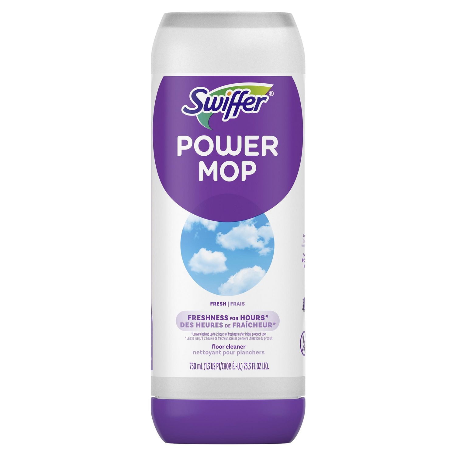 Solution nettoyante pour planchers Swiffer PowerMop, parfum Frais 0,75L