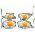 thumbnail image 2 of Stainless Steel Egg Molds, 5 Pack 3.5 Inch Different Shape Silver, 2 of 5