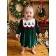 thumbnail image 4 of Loicainy Toddler Baby Girl Christmas Dress 12 18 24 Months 2T 3T 4T Embroidery Crew Neck Long Sleeve Dresses, 4 of 9