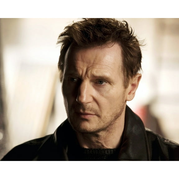 Liam Neeson 24x36 Movie Poster HD Aluminum Wall Art Classic in Leather Jacket