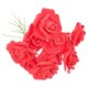 thumbnail image 1 of Artificial Flower Red Rose Branch Decor for DIY Bouquet 50Pcs, 1 of 5