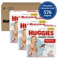 thumbnail image 4 of Huggies Simply Clean Unscented Baby Wipes, 3 Pack, 192 Total Count (Select for More), 4 of 13