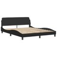 thumbnail image 3 of vidaXL Bed Frame without Mattress Platform Bedstead Bed Base Faux Leather, 3 of 8