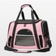 thumbnail image 1 of Bolsa de transporte para mascotas con correa para el hombro y tapete extraíble, portátil, de malla ventilada, para gatos, bolsa de viaje para perros Rosa, 1 of 10