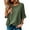 Green, variant on USSUMA Workout Tops for Women Fashion Women'S Casual Loose Blouses Solid T-Shirt Round Neck 1/2 Sleeve Top Casual Comfortable Up to 50% off Green Polyester Xl