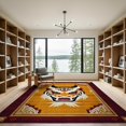 thumbnail image 2 of ODIKA Tibetan Tiger Mask Snake Totem Bold Border Battle Martial Folk for Dining Room, Basement, Large Office, Non-Slip Chair-Friendly, 2 of 7