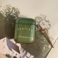 thumbnail image 4 of Redcolurful Bluetooth-compatible Headset Case Letters Pattern Transparent Green Shell For Airpods1/2 Generation, 4 of 7