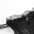 thumbnail image 3 of Panties for Women,Lace Thong Panties with Tied Design Comfortable Underwear for Ladies,Womens Underwear,Black,One Size, 3 of 5