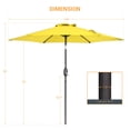thumbnail image 3 of ACEGOSES 7.5ft Patio Outside Shade Table Umbrella for Yard, Garden, Poolside and Deck,Yellow, 3 of 9