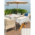 thumbnail image 5 of Outdoor Tablecloth with Umbrella Hole for Patio/Picnic/Party/Camping, Beige Ombre Waterproof Table Cloth Rectangle Table Cover Washable, Vintage Modern Abstract Aesthetics (60"x 84"), 5 of 8