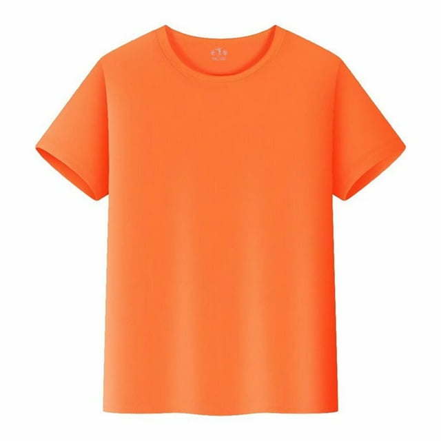 Hiiyo Men's Quick Drying T-Shirt Solid Color Short Sleeve T Shirt Summer Daily Tshirt