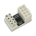 thumbnail image 1 of Conector de dirección de GPU, conector PCIe de GPU Adaptador en ángulo de tarjeta gráfica blanca Conector de alimentación de tarjeta gráfica Innovación moderna, 1 of 12