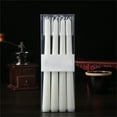 kjfeif Emergency Candles A Pack of 4Pcs Long Taper Candles Unscented Emergency Candles for
