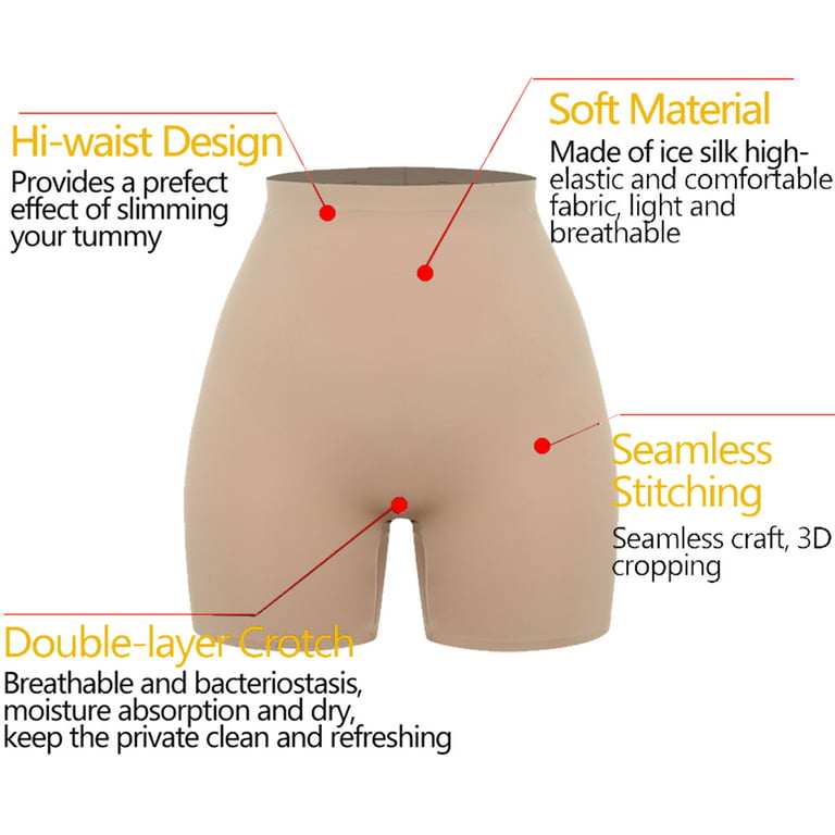BESTENA 3 Pack Seamless Smooth Boyshorts Panties Slip Shorts for Under Dress  Slimming Anti Chafing Shorts(3Black,Small) at  Women's Clothing store