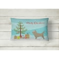thumbnail image 2 of Carolines Treasures BB8448PW1216 Cairn Terrier Christmas Canvas Fabric Decorative Pillow, 12H x16W, multicolor, 2 of 3