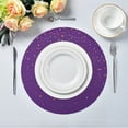 thumbnail image 5 of Round Placemat Heat Resistant & Wrinkle-Free Dining Table Decor Placemat For Home & Weddings Small Stars, 5 of 7