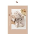 thumbnail image 3 of 5 Pairs Womens Floral Cotton Socks Vintage Patterned Crew Socks Novelty Ankle Ruffled Warm Casual Dress Socks, 3 of 4