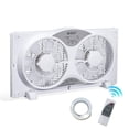 thumbnail image 1 of BEYOND BREEZE Window Fan Reversible Airflow, 9" Dual Window Fan with 3-Speed 3 Modes (Cool, Circulate, Exhaust), Remote Control T, 1 of 8