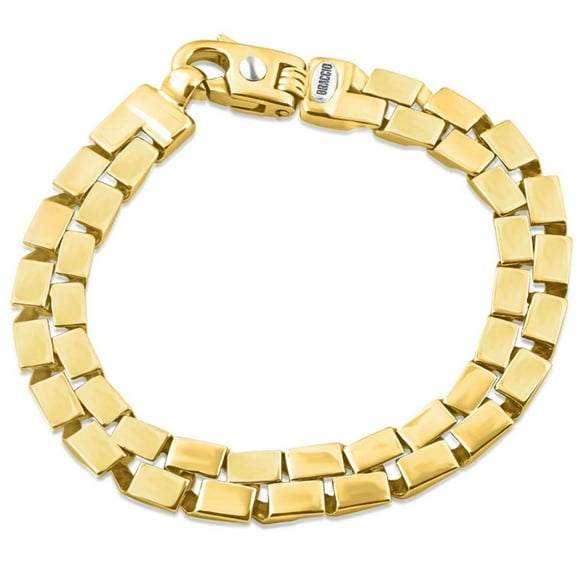 Pompeii Men's Brick like Cuban Link 14k Gold (49gram) or Platinum (79gram) 10.5mm Bracelet