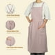 thumbnail image 4 of Delantales de algodón y lino de Unique Bargains, delantal de espalda cruzada, delantal de cocina, delantales para mujeres y hombres para cocina BBQ rosa, 4 of 7