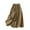 Khaki, variant on JNGSA Women's Bohemian Elastic Waist Skirt Cotton Linen Long Maxi Skirt Solid Color Embroidery Loose Elegant Skirt Black