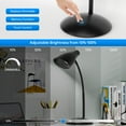 thumbnail image 6 of LED Desk Lamp, Adjustable Goose Neck Table Lamps for Home Office Study Room Desks Bedroom Bedside Table Lamp with LED Bulb, Eye-Caring Reading Lamps, Black, 6 of 7