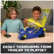 Monster Jam Launch & Load Launcher 2-in-1 Hauler Playset for Kids 3 and up