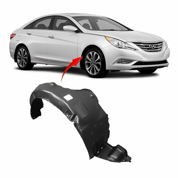 DCP Fender Liner Passenger Side for Hyundai Sonata 2011-2013 HY1249124 868123Q000