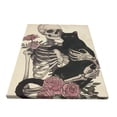 thumbnail image 2 of 12x16 inch Yard Decor Flowers Skeletons,Black Cat Oil Painting Canvas,Yard Garden,Bedroom Accessory,Enchanting Flowers Skeletons,Black Cat Modern Art Paintings Prints,For Skeletons Lover Gift, 2 of 6