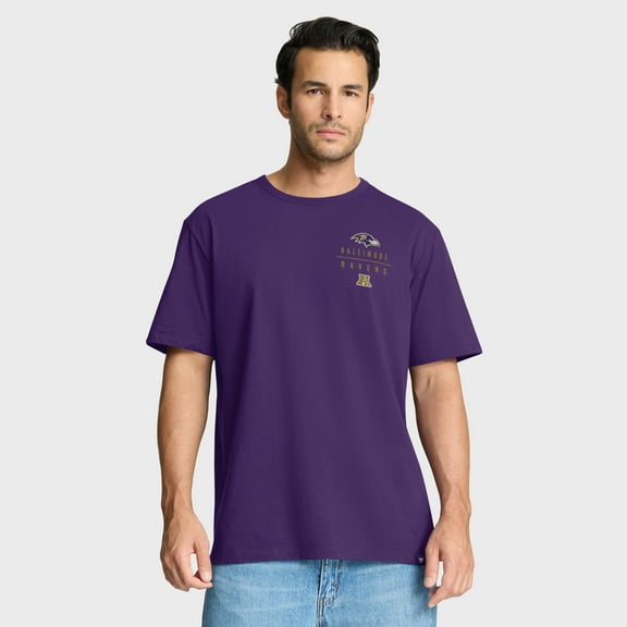 Men's Fanatics Purple Baltimore Ravens Passing Pocket Legacy T-Shirt