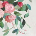 thumbnail image 2 of Jensen, Asia 26x26 Black Ornate Wood Framed with Double Matting Museum Art Print Titled - Red Florals II, 2 of 4