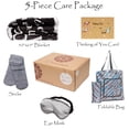 thumbnail image 2 of Chanasya 5-Piece Love You Miss You Message Gift Throw Blanket Combo Gift Pack - Thoughtful Gift for Men Boyfriend Husband - Loving Message, Eye Mask, Tote Bag, Socks, Thinking of You Card - Dark Gray, 2 of 5