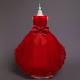 thumbnail image 7 of Esaierr Kids Dress Princess Dress 3-10Y Toddler Flower Fluffy Dress Piano Performance Dress Sleeveless Party Gown Birthday Dress Photography Prop Special Occasion Dress, 7 of 7