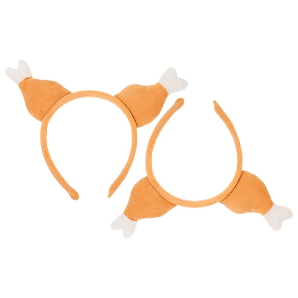 Phenofice Fabric Turkey Leg Headband for Costumes Party Photo Prop Hair Decoration